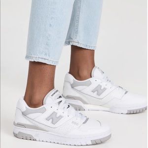 New Balance 550 white grey sneakers. Never worn